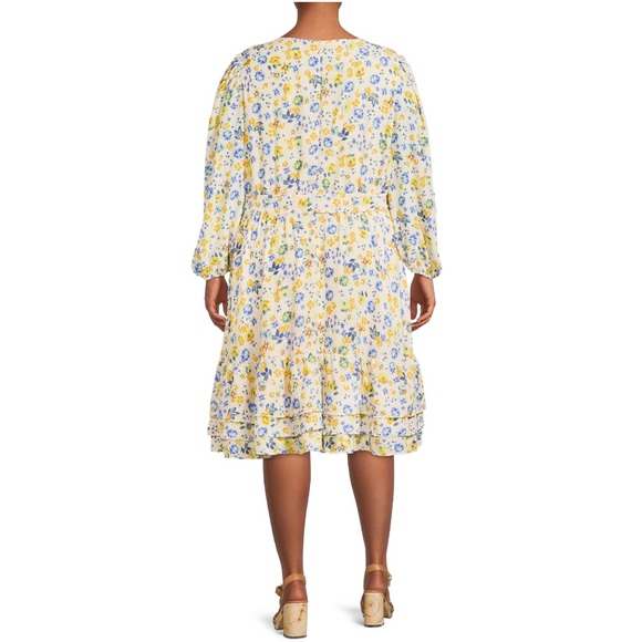 A Love Story Finley Long Sleeve Ruffle Trim Dress size 3x - Picture 12 of 12